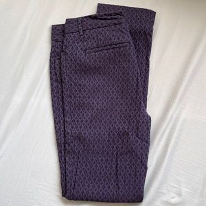 Mario Serrani black and blue skinny dress pants